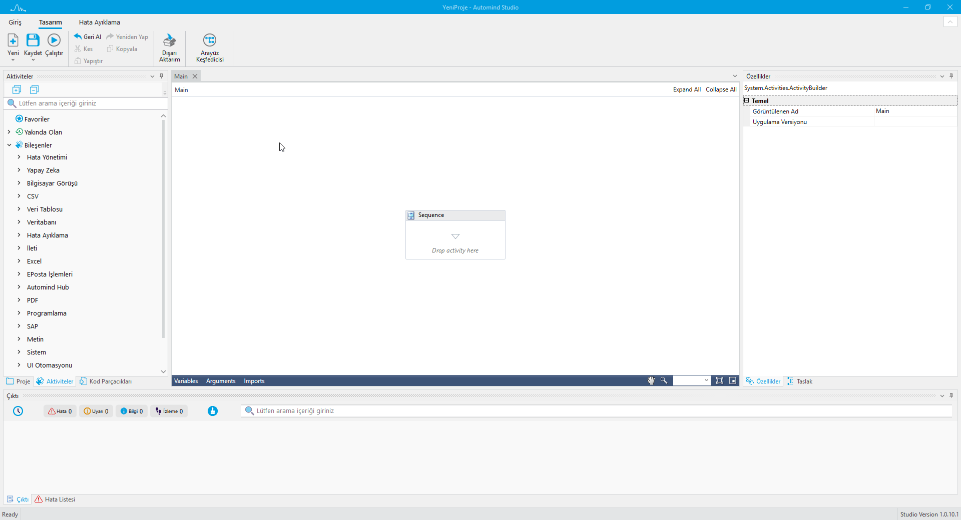 Aktivite Sürükle Bırak